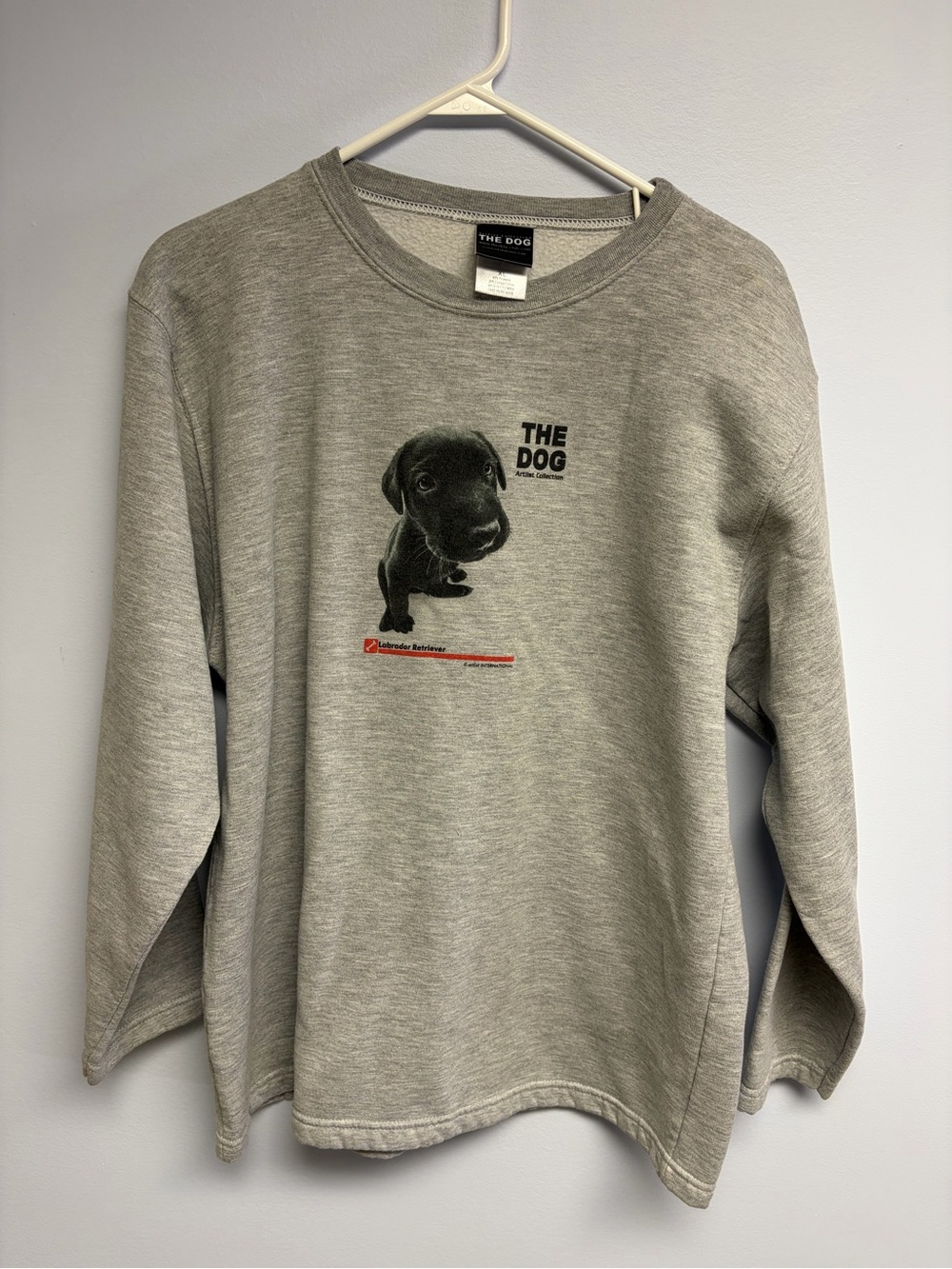 Gray Crewneck the dog Sweatshirt early 2000s vintage